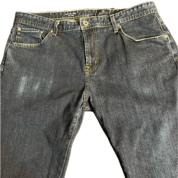 Men’s blue jeans slim straight Adriano Goldschmied pants denim Size 38X32 - Picture 6 of 12